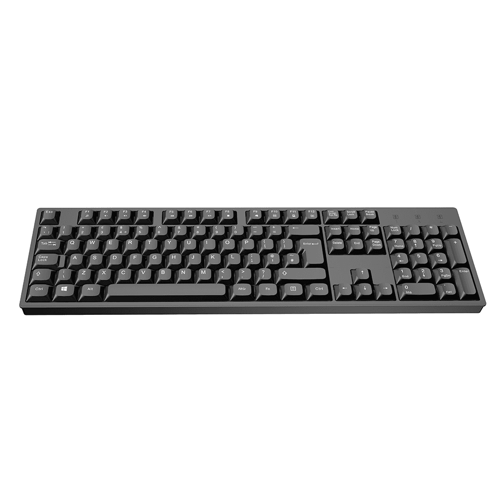 VIDA Office 2-in-1 USB Kit — Keyboard & Mouse, UK QWERTY (Black) thumbnail 2