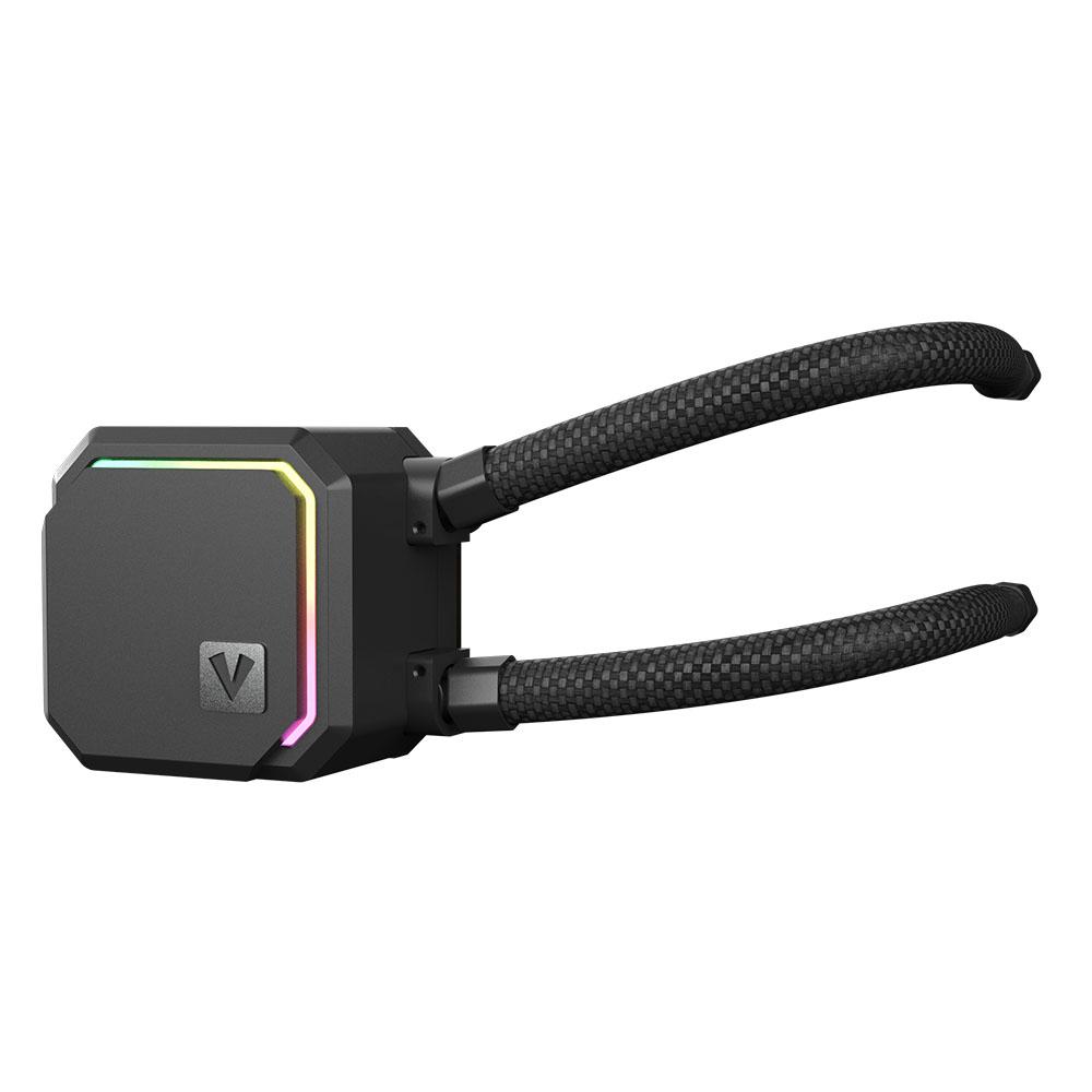 Vida TriFrost 360mm ARGB Liquid CPU Cooler — 3x ARGB PWM Fans, ARGB Pump, 300W TDP, Black thumbnail 3