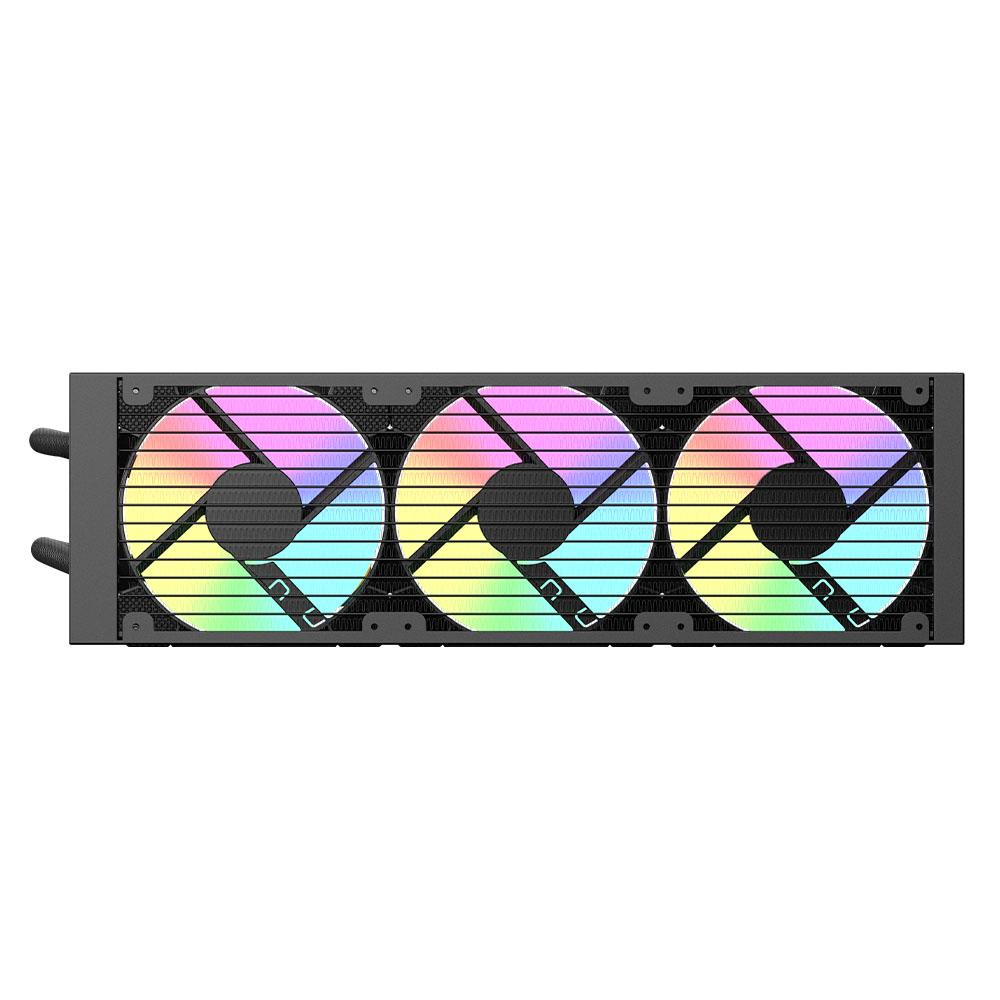 Vida TriFrost 360mm ARGB Liquid CPU Cooler — 3x ARGB PWM Fans, ARGB Pump, 300W TDP, Black thumbnail 4