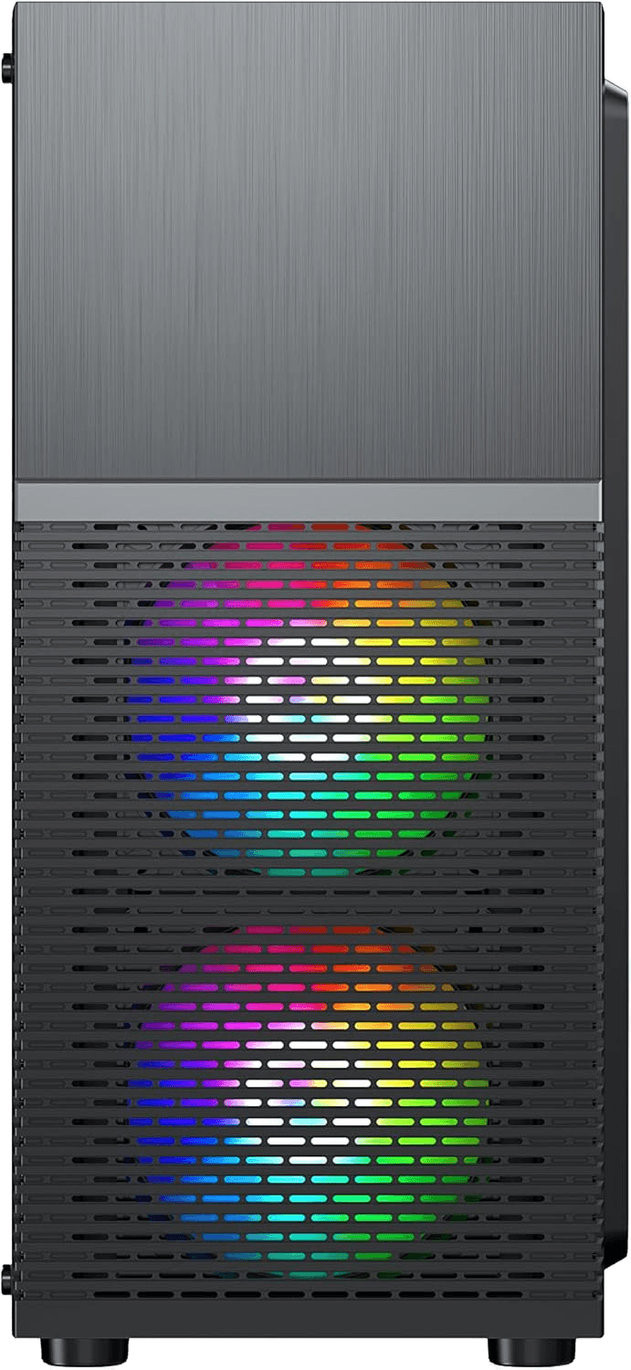 AvP X7 Mesh RGB Mid Tower Case with 3 x 120mm RGB Fans Tempered Glass Side thumbnail 5